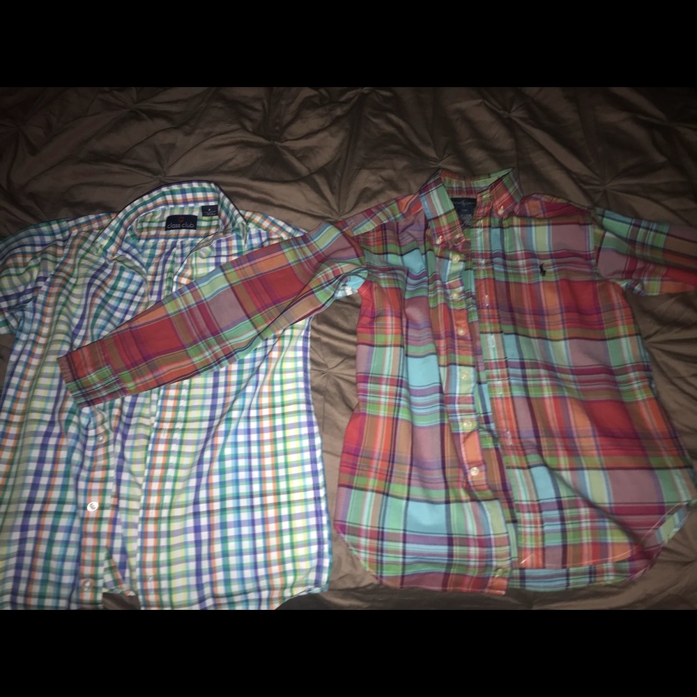 button shirts ✨size 8 boys